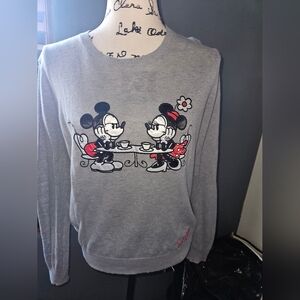 Disney Parks Womans Gray Sweater Size S